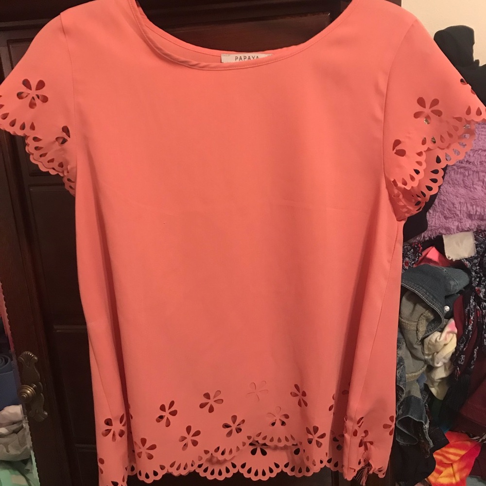 Women’s papaya blouse